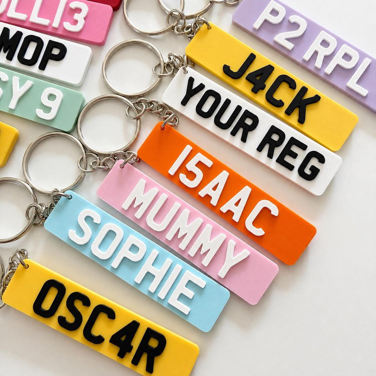 Personalised Number Plate Keyring Car License Registration New Driver Pass Gift