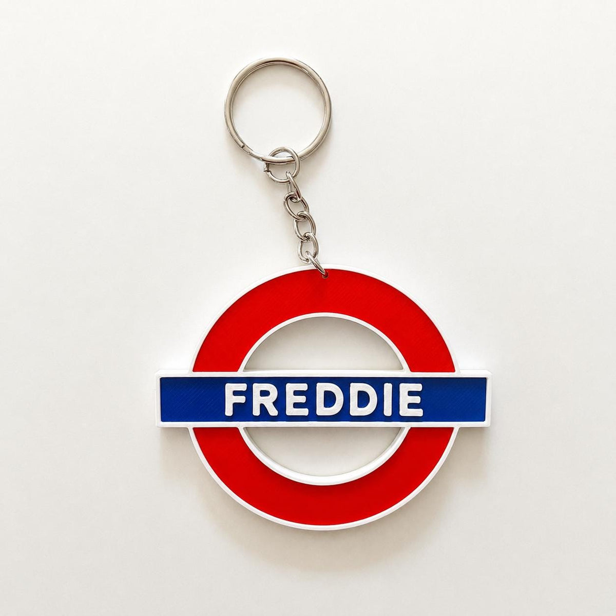 Personalised Name London Underground Tube Keyring – New Car Driver Keychain Gift