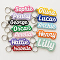 Personalised Name Keyring Kids Backpack Keychain New Driver Pass Party Bag Gift