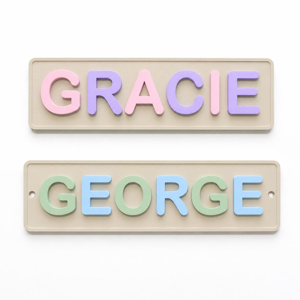 Personalised Kids Name Door Sign – Custom Girls Boys Bedroom Decoration Plate