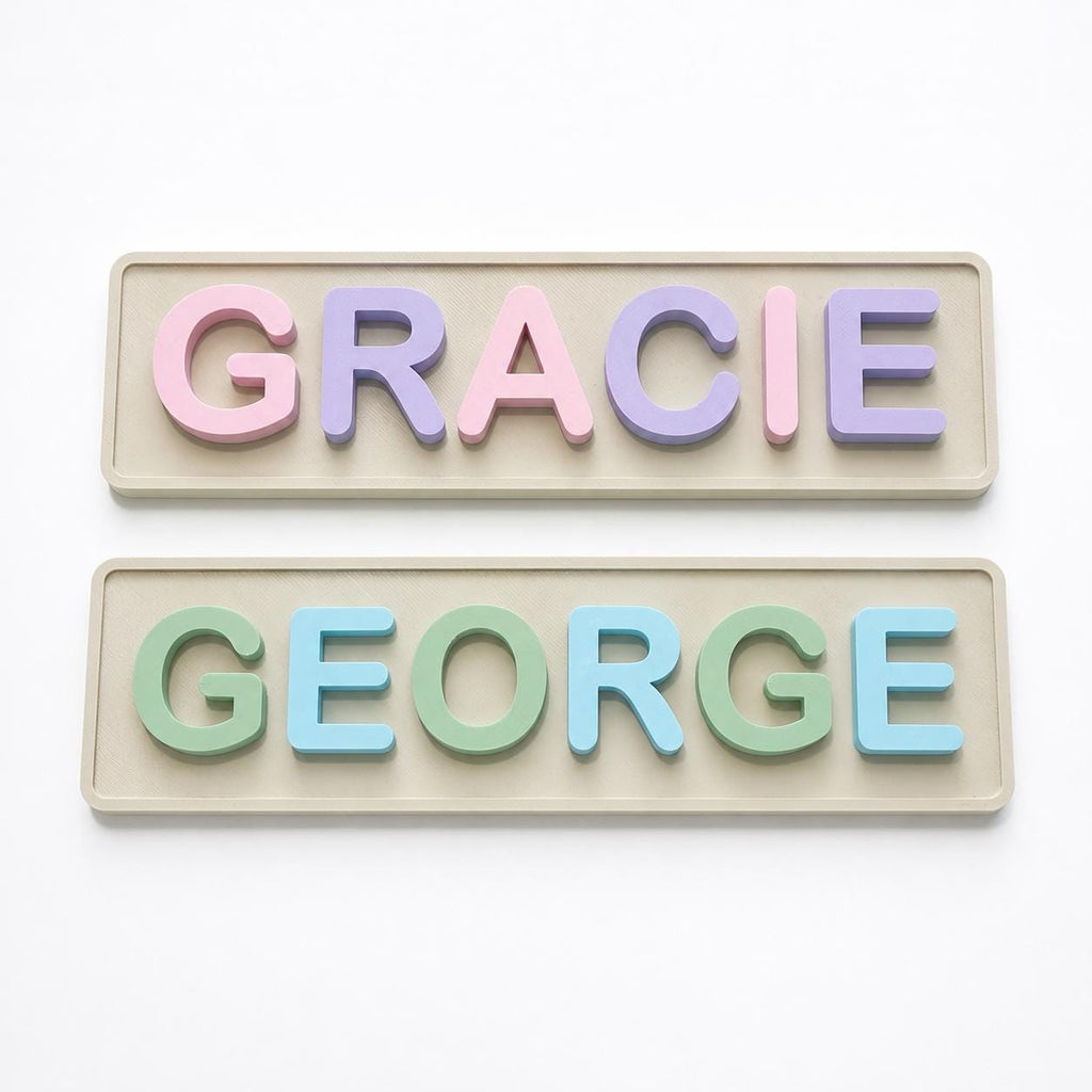 Personalised Kids Name Door Sign – Custom Girls Boys Bedroom Decoration Plate
