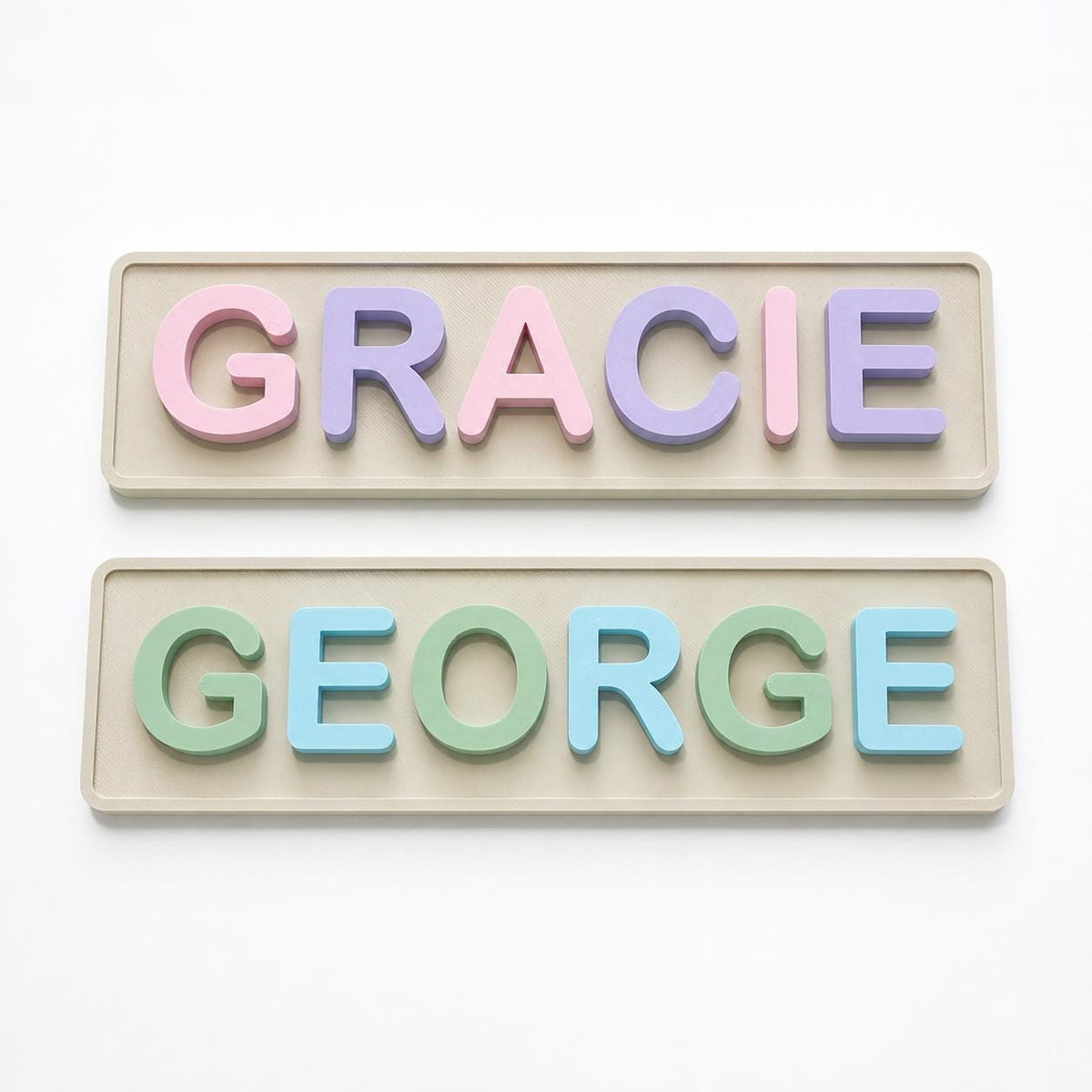 Personalised Kids Name Door Sign – Custom Girls Boys Bedroom Decoration Plate