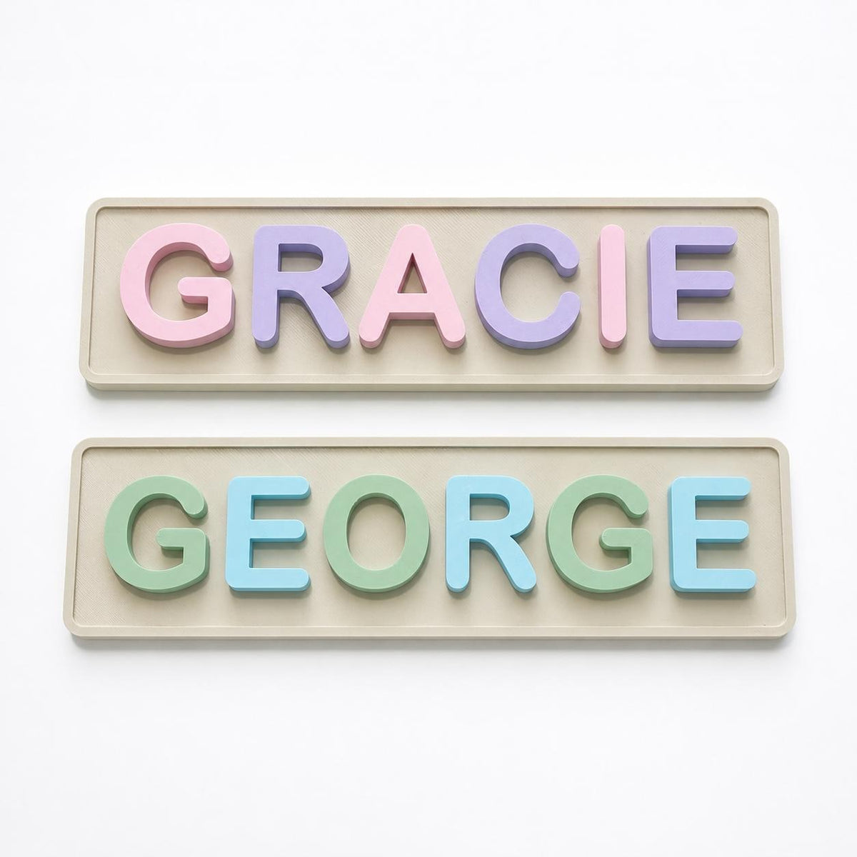 Personalised Kids Name Door Sign – Custom Girls Boys Bedroom Decoration Plate