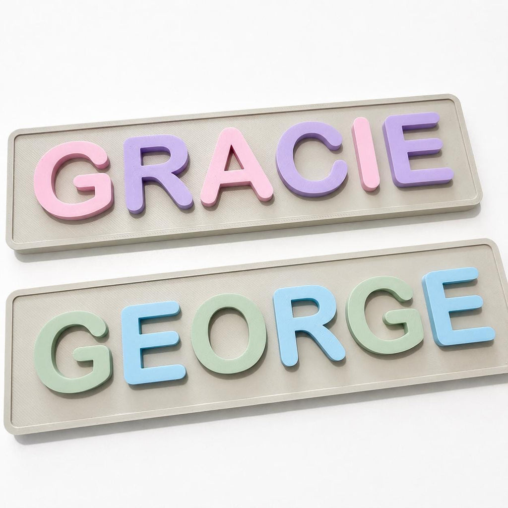 Personalised Kids Name Door Sign – Custom Girls Boys Bedroom Decoration Plate