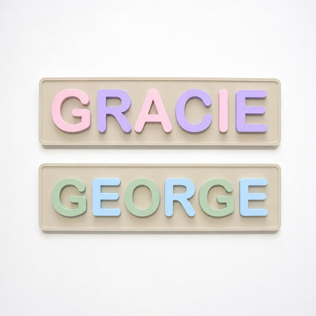 Personalised Kids Name Door Sign – Custom Girls Boys Bedroom Decoration Plate