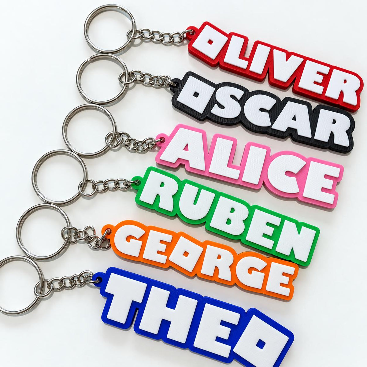 Personalised Name Keyring – Kids Gamer Gaming Keychain Boys Party Bag Gifts