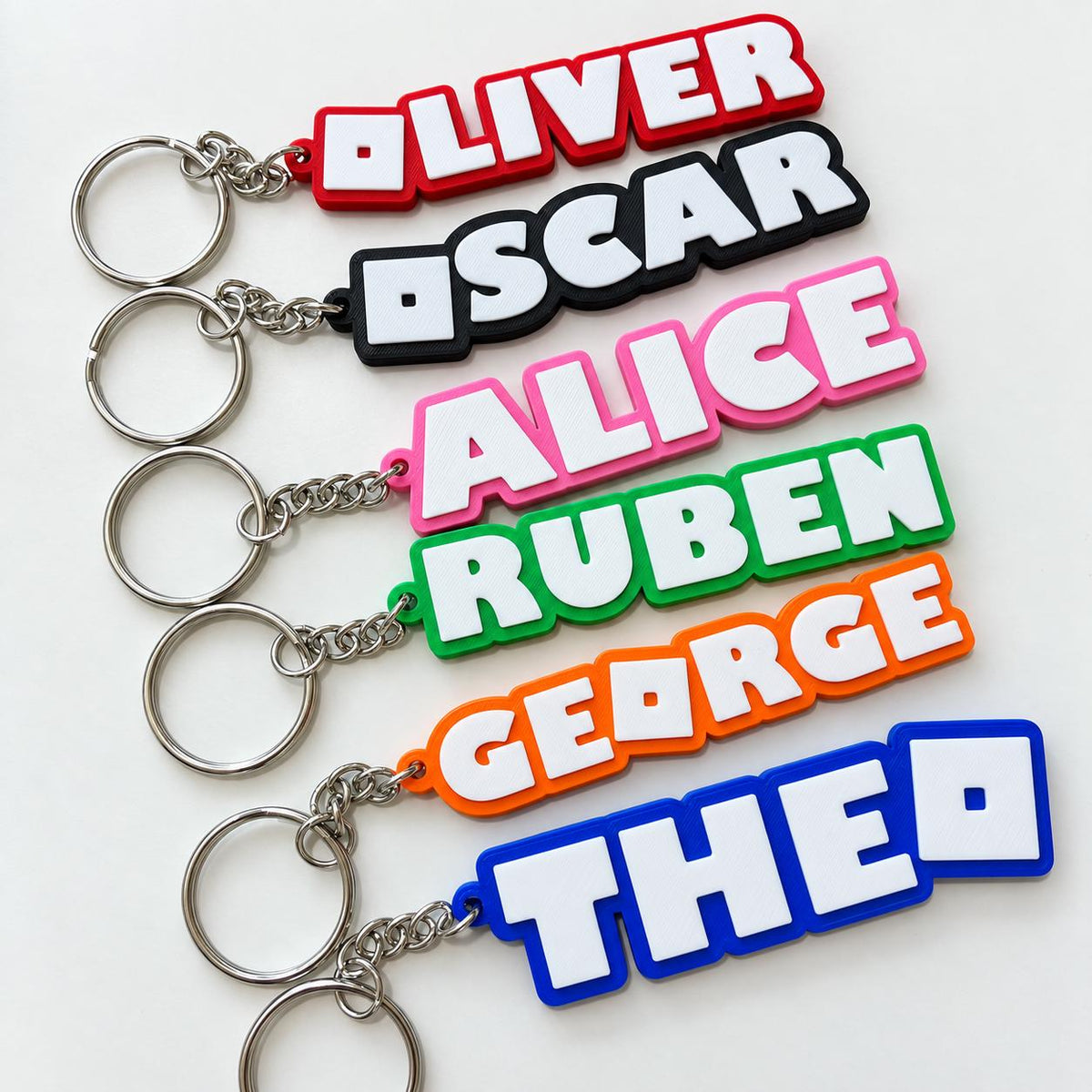 Personalised Name Keyring – Kids Gamer Gaming Keychain Boys Party Bag Gifts