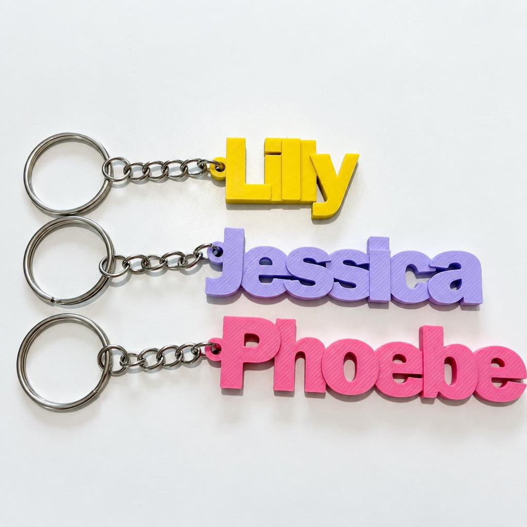 Personalised Name Keyring Kids Backpack Keychain New Driver Pass Party Bag Gift