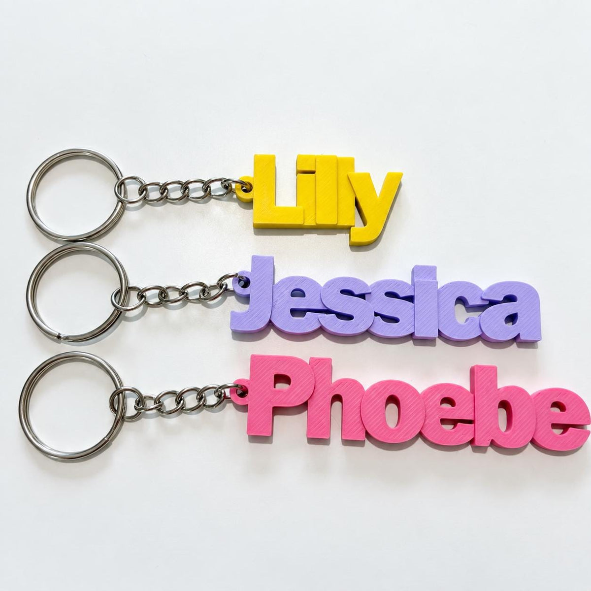 Personalised Name Keyring Kids Backpack Keychain New Driver Pass Party Bag Gift