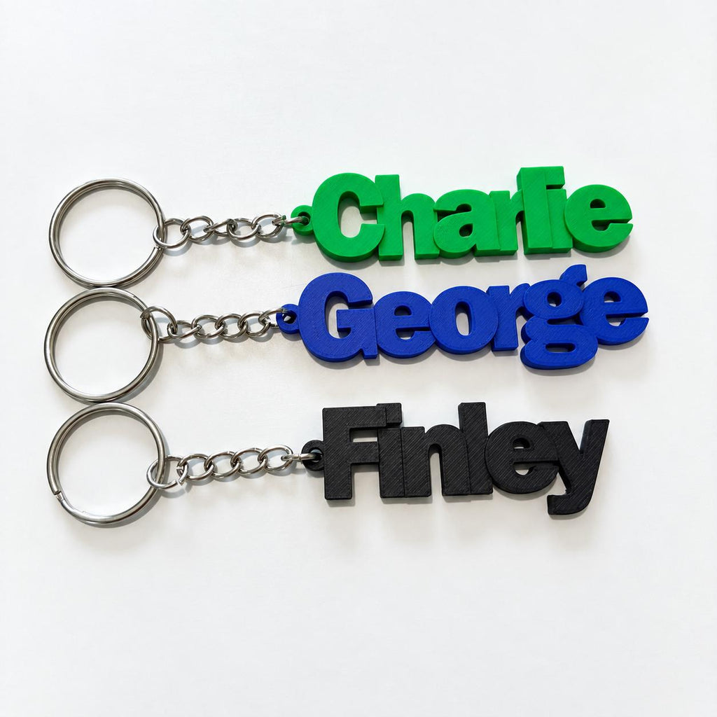 Personalised Name Keyring Kids Backpack Keychain New Driver Pass Party Bag Gift