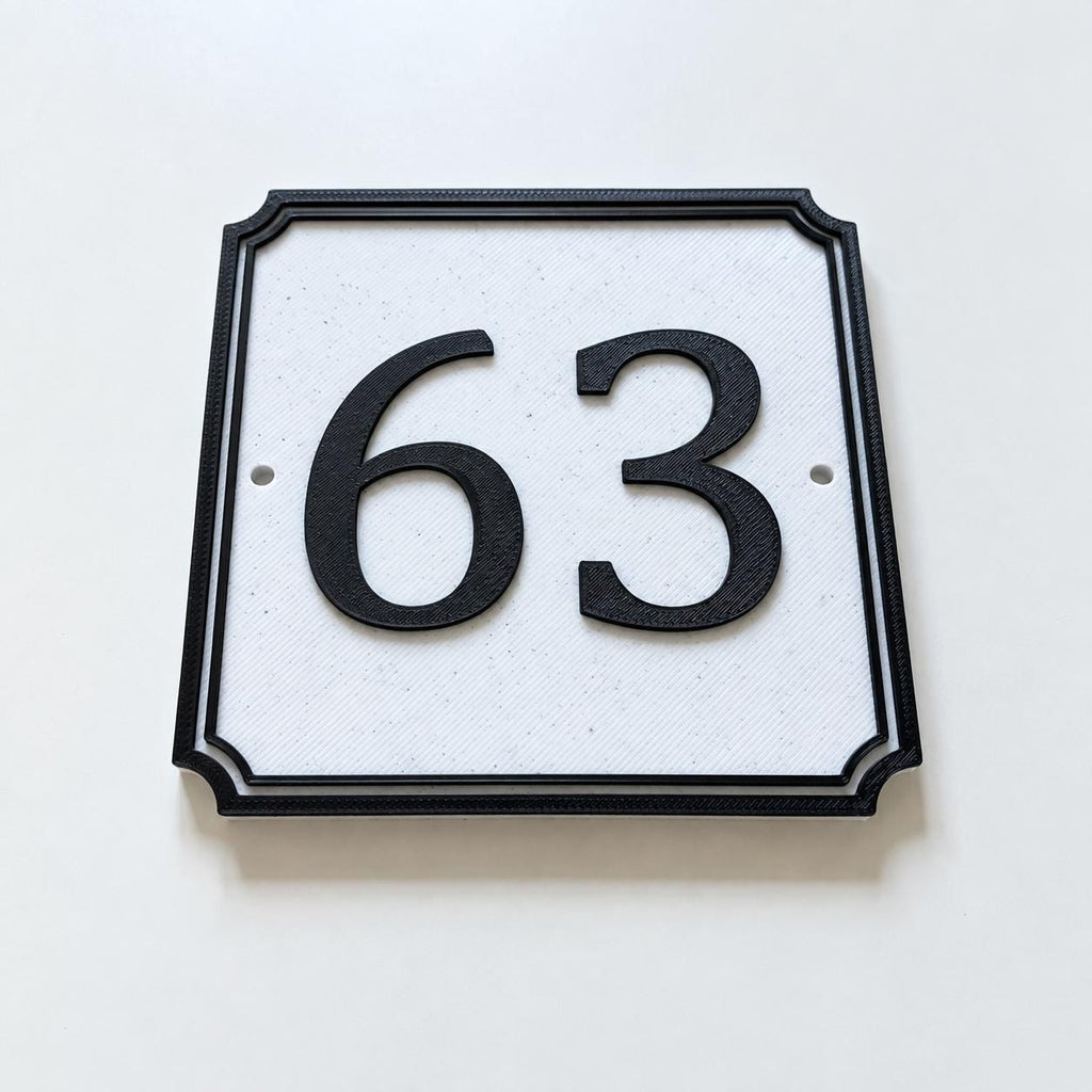 Personalised House Number Sign – Custom Home Front Door Gate Plate Plaque