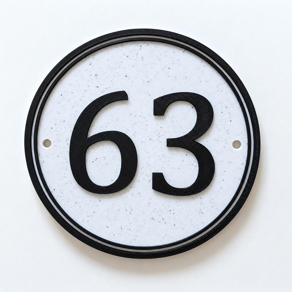 Personalised House Number Sign – Custom Home Front Door Gate Plate Plaque
