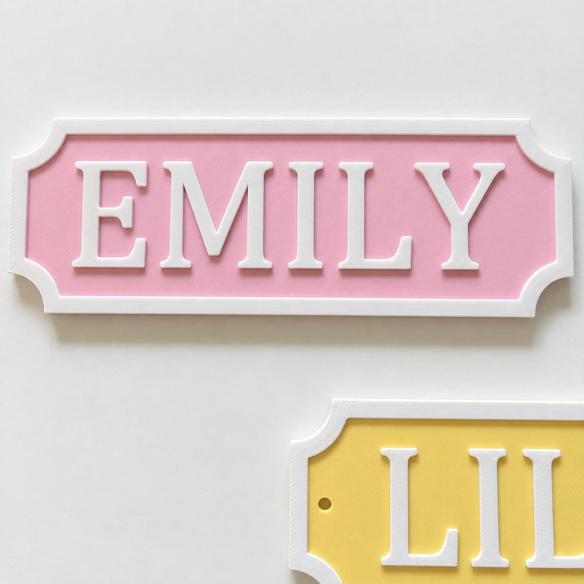 Personalised Kids Name Door Sign – Custom Girls Boys Bedroom Decoration Plate