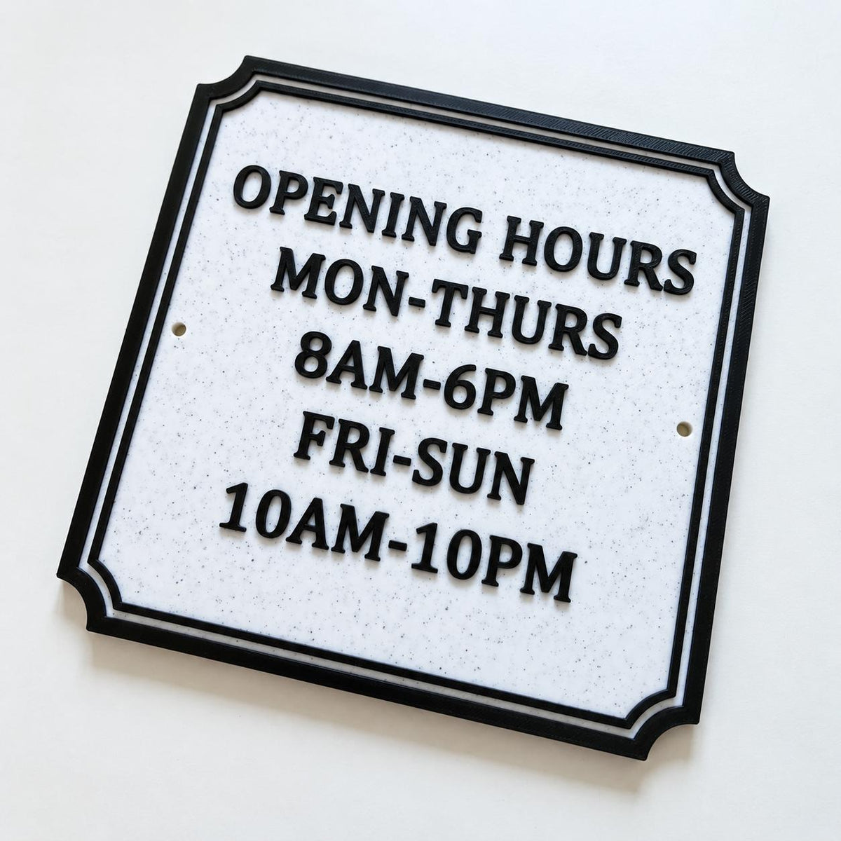 Personalised Text Sign – Custom House Business Name Window Warning Plate Plaque