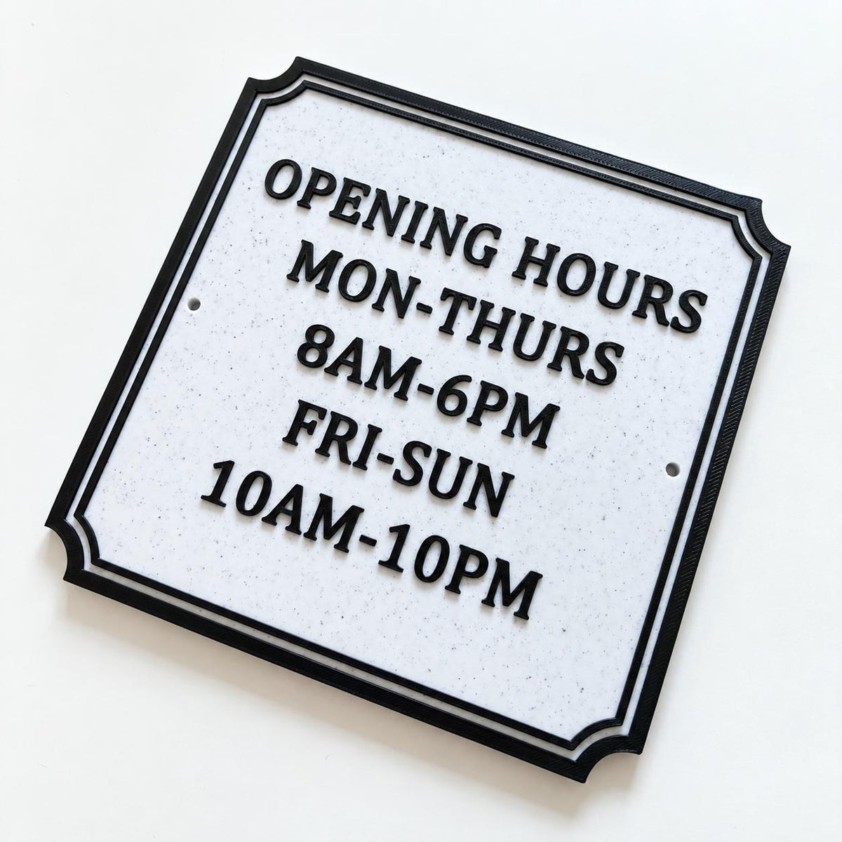 Personalised Text Sign – Custom House Business Name Window Warning Plate Plaque