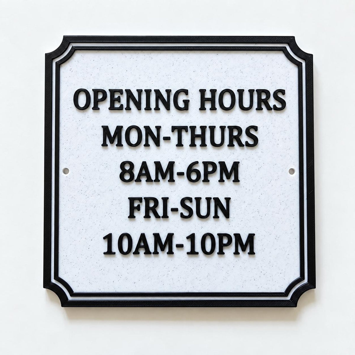 Personalised Text Sign – Custom House Business Name Window Warning Plate Plaque