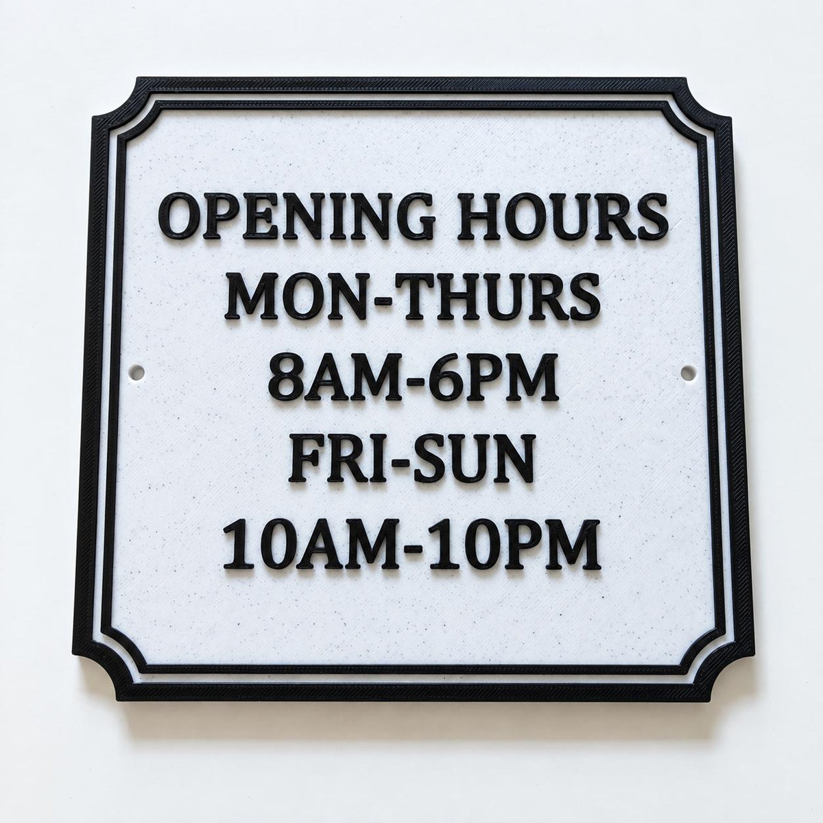 Personalised Text Sign – Custom House Business Name Window Warning Plate Plaque