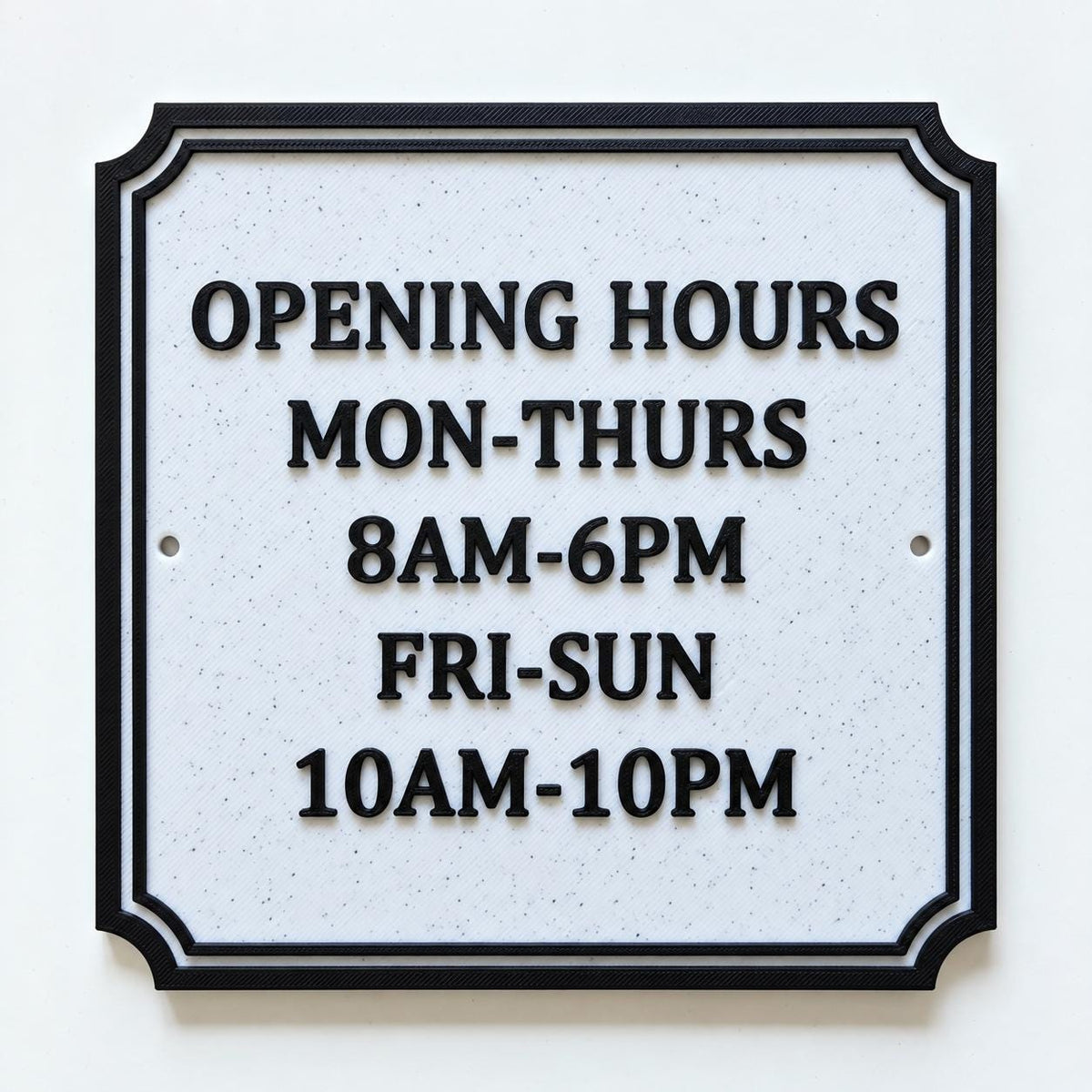 Personalised Text Sign – Custom House Business Name Window Warning Plate Plaque