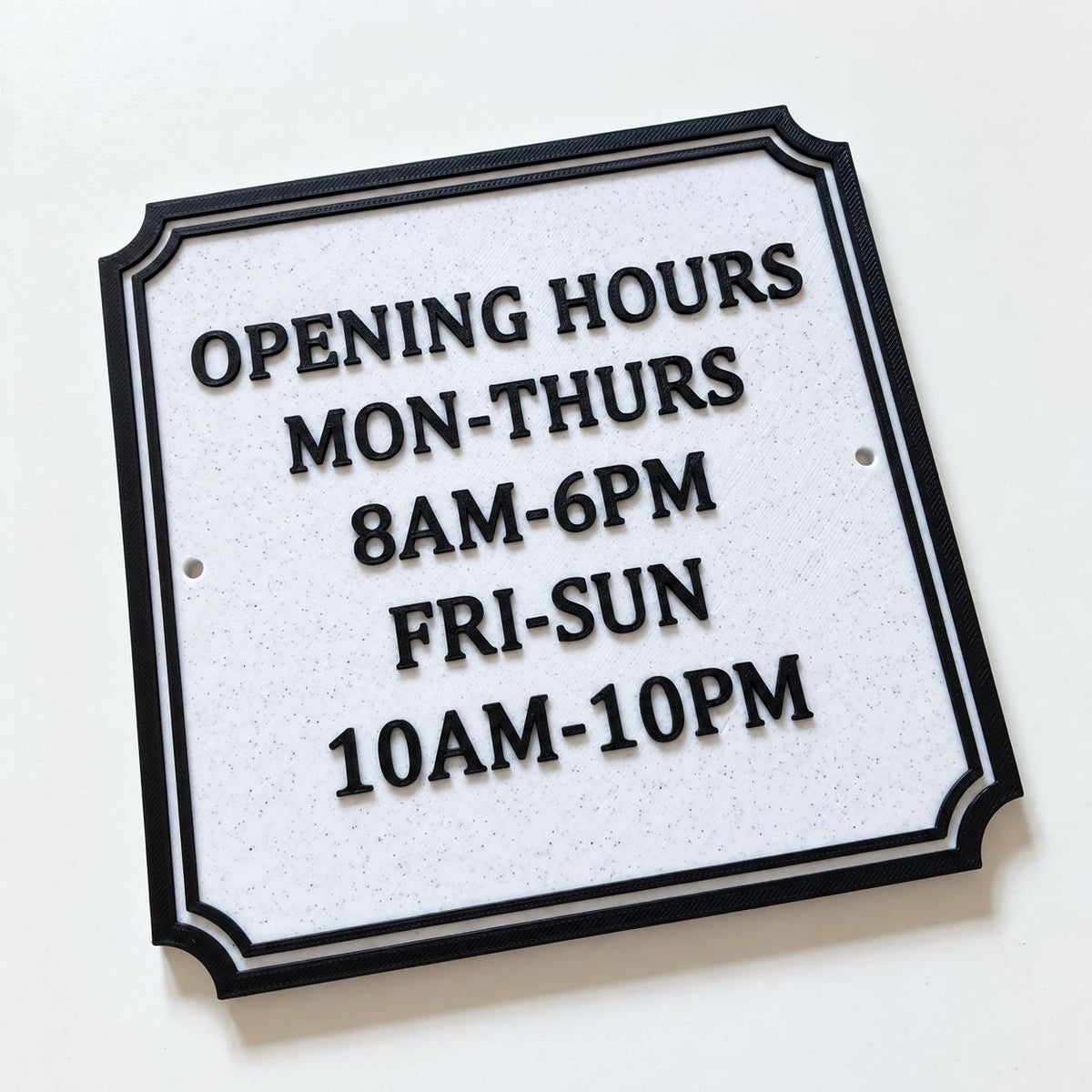Personalised Text Sign – Custom House Business Name Window Warning Plate Plaque