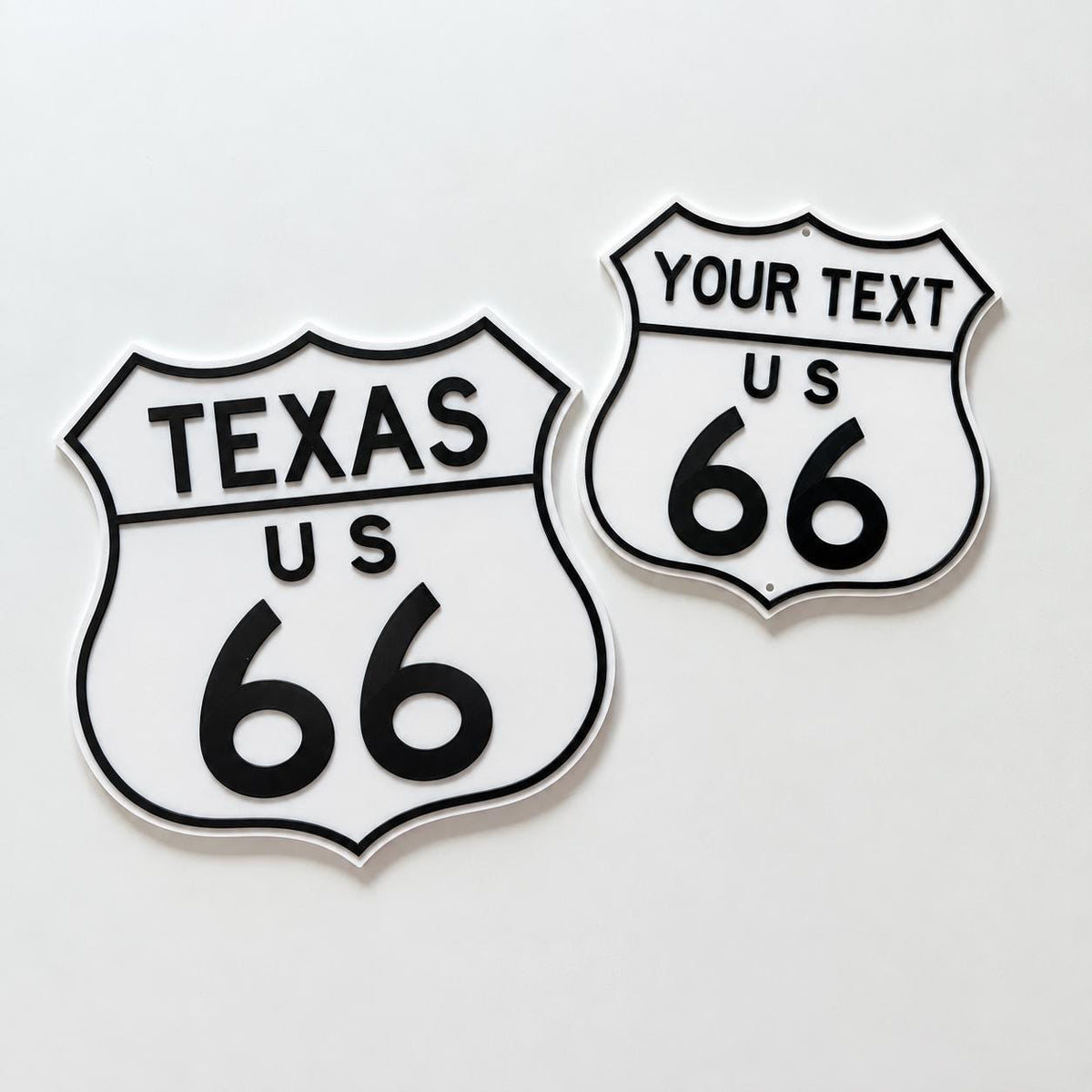 Personalised Route 66 Sign – Kids Name Bedroom Door Road Cars Wall Decoration
