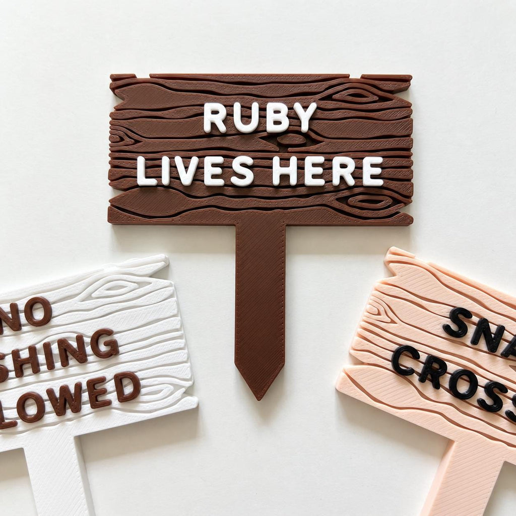 Personalised Pet Tank Name Sign Aquarium Vivarium Decoration Plaque Reptile Fish
