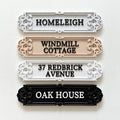 Personalised House Name Ornate Sign – Custom Home Front Door Number Gate Plate