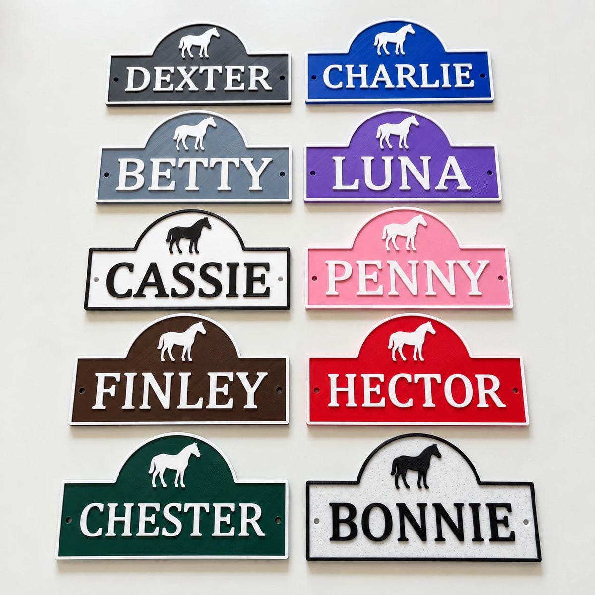 Personalised Stable Door Horse Name Sign – Paddock Trailer Stall Yard Barn Plate