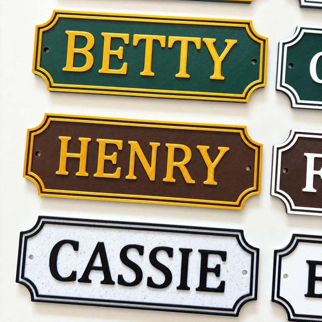 Personalised Stable Door Horse Name Sign – Paddock Trailer Stall Yard Barn Plate