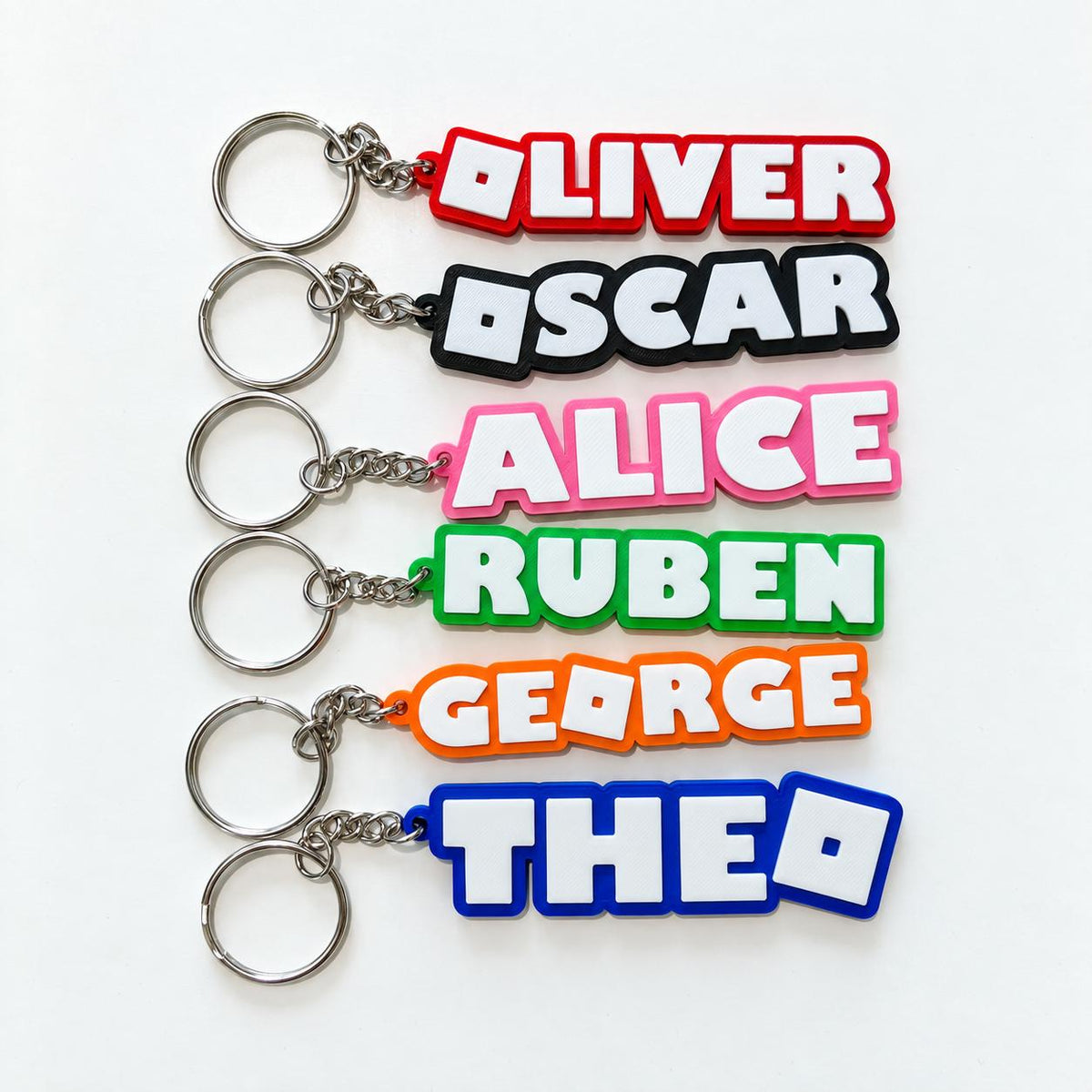 Personalised Name Keyring – Kids Gamer Gaming Keychain Boys Party Bag Gifts