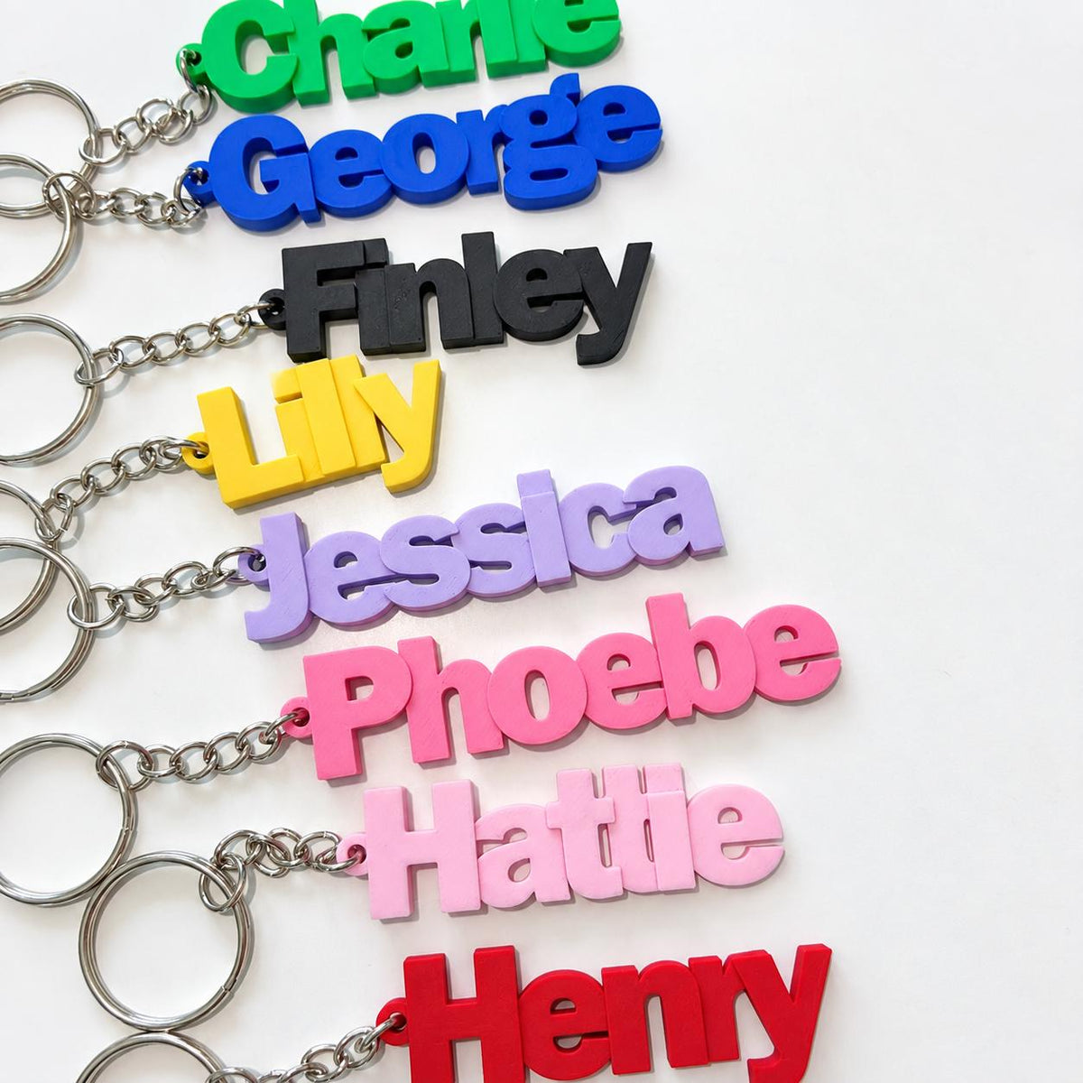 Personalised Name Keyring Kids Backpack Keychain New Driver Pass Party Bag Gift