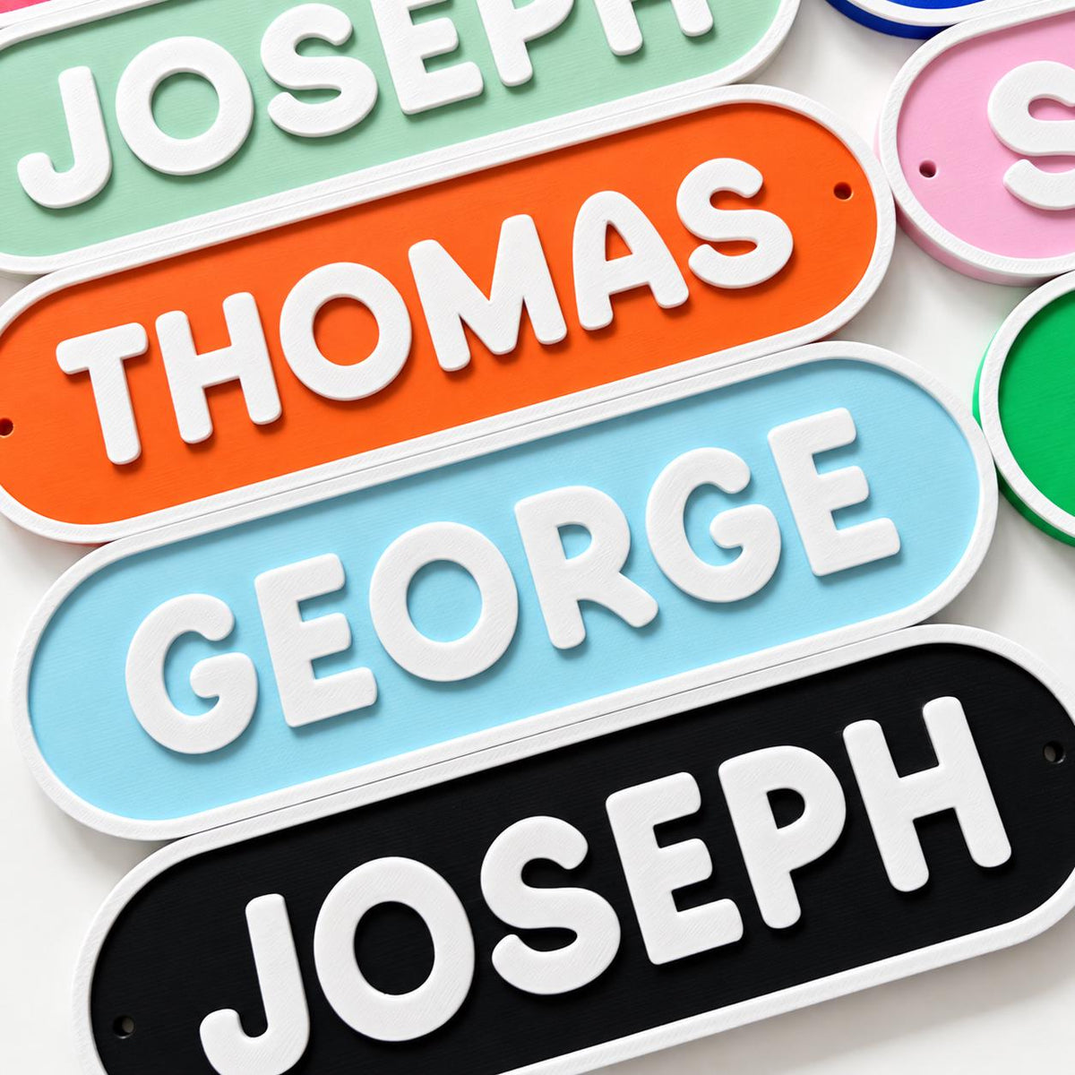 Personalised Kids Name Door Sign – Custom Girls Boys Bedroom Decoration Plate