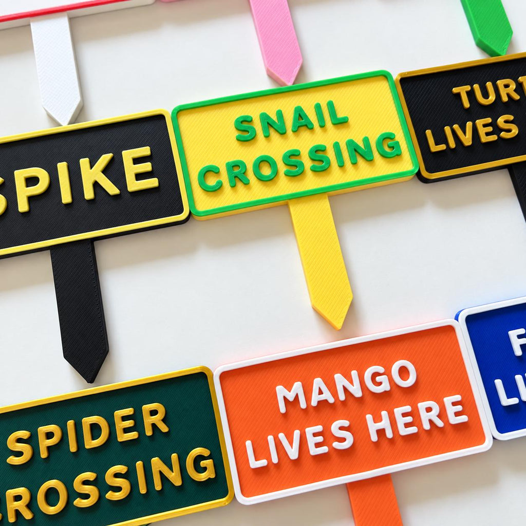Personalised Pet Tank Name Sign Aquarium Vivarium Decoration Plaque Reptile Fish