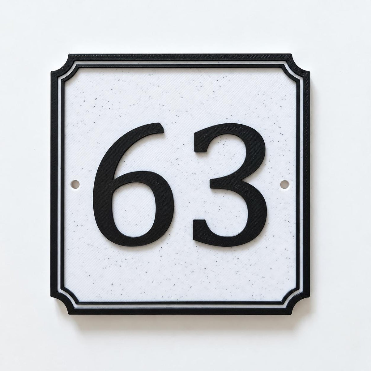 Personalised House Number Sign – Custom Home Front Door Gate Plate Plaque