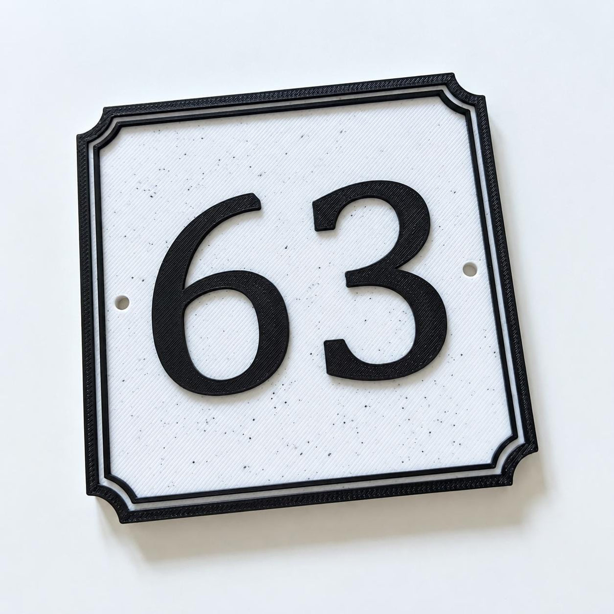 Personalised House Number Sign – Custom Home Front Door Gate Plate Plaque
