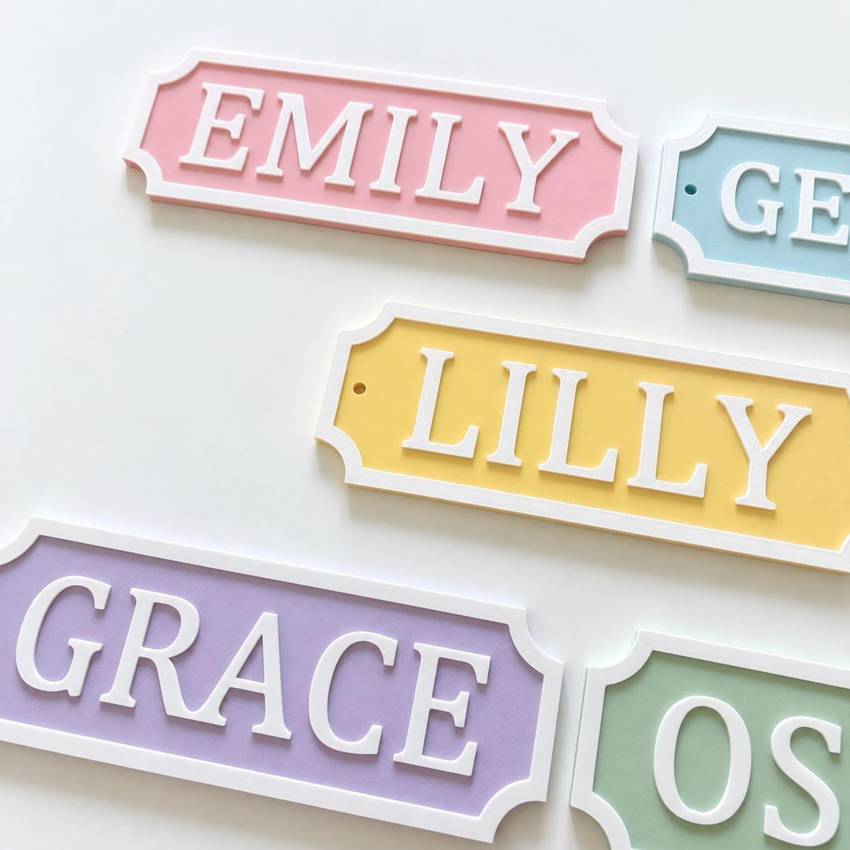 Personalised Kids Name Door Sign – Custom Girls Boys Bedroom Decoration Plate