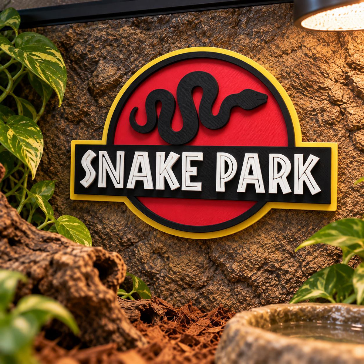 Pet Enclosure Sign - Spider Tortoise Snake Park Vivarium Tank Decoration Plaque