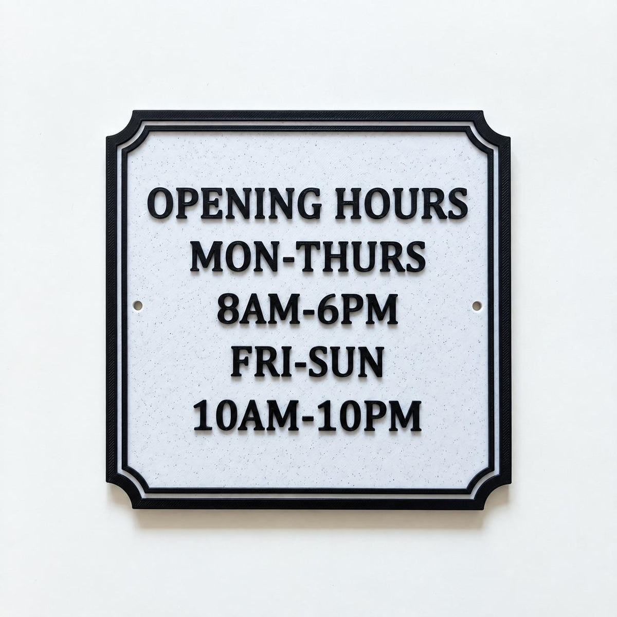 Personalised Text Sign – Custom House Business Name Window Warning Plate Plaque
