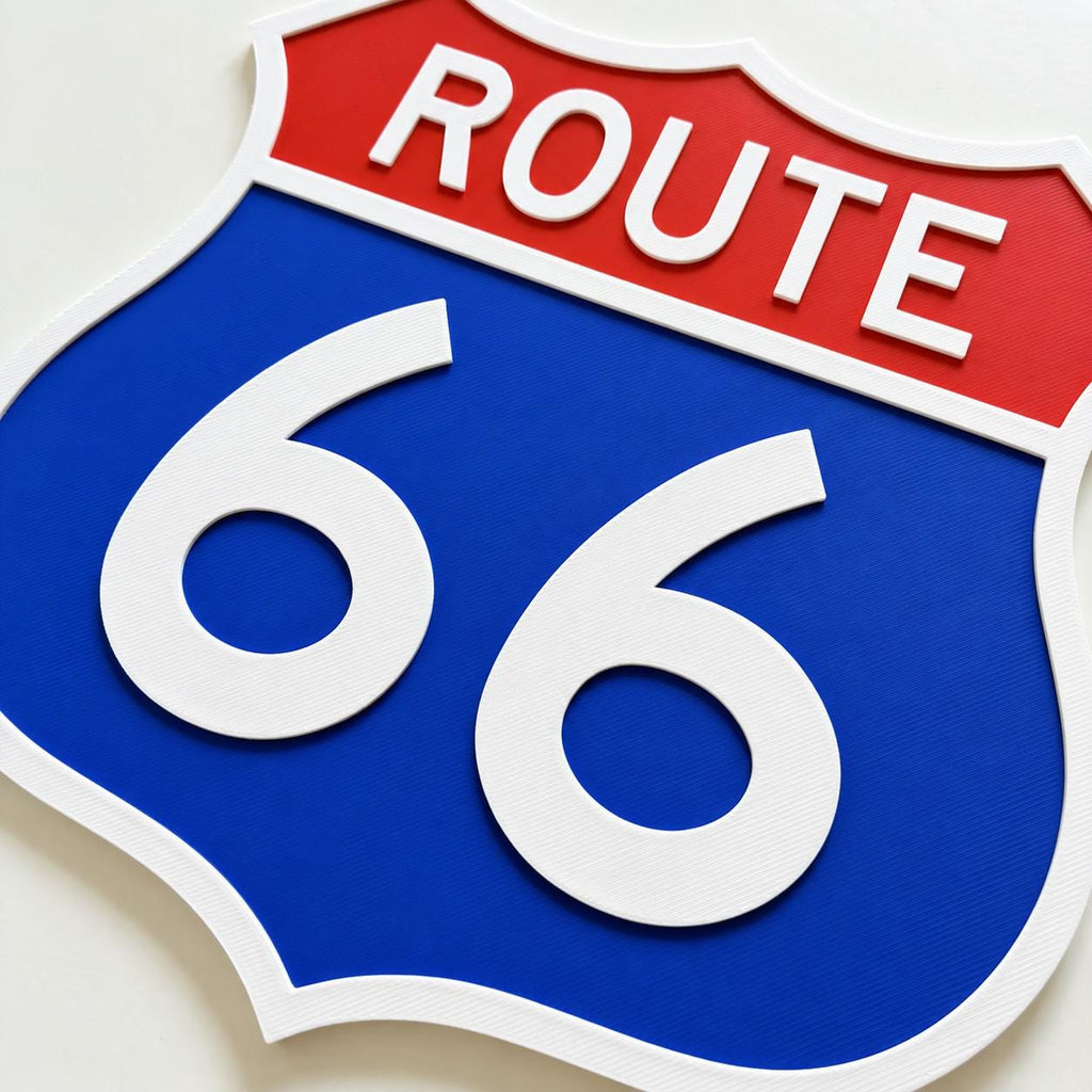 Personalised Route 66 Sign – Kids Name Bedroom Door Road Cars Wall Decoration