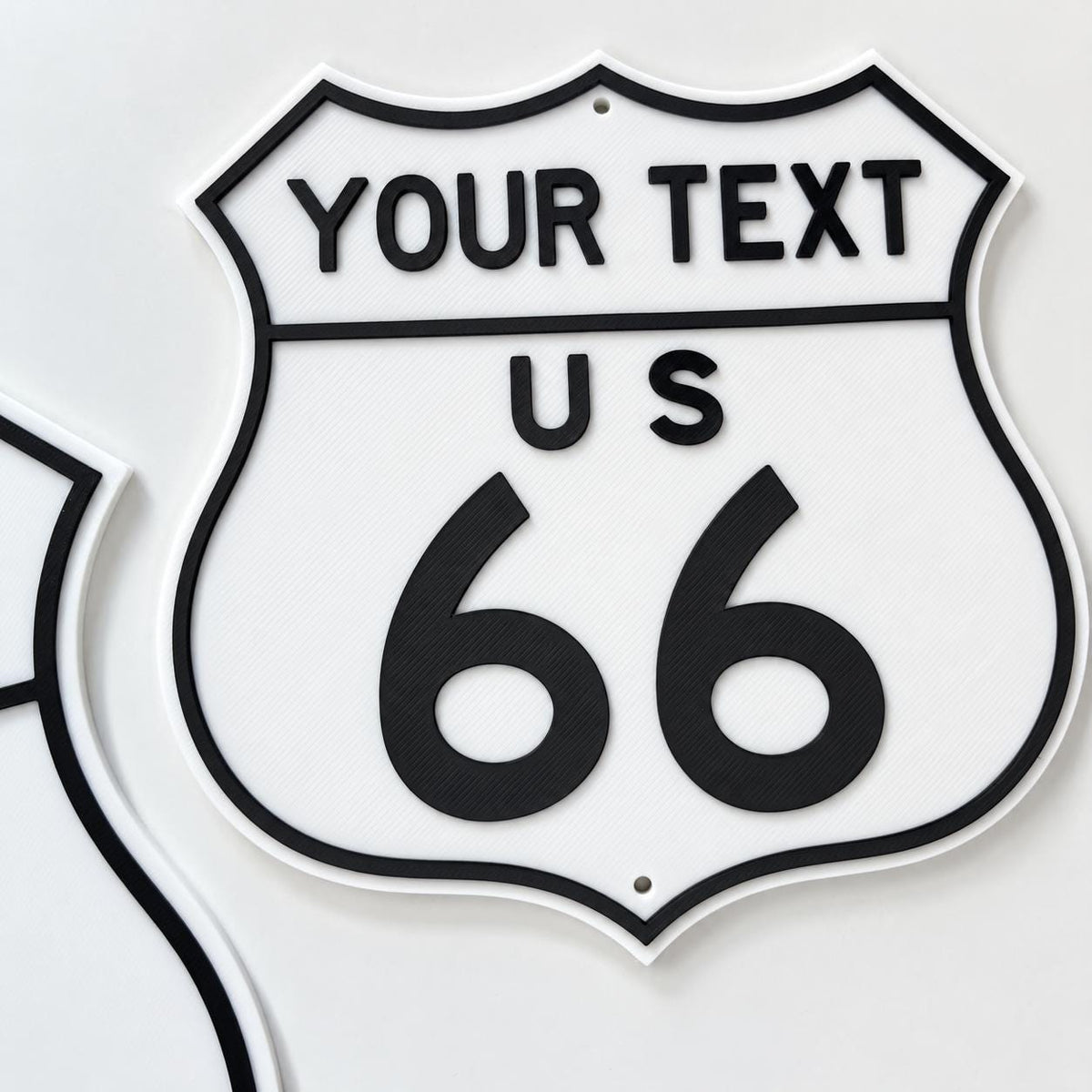 Personalised Route 66 Sign – Kids Name Bedroom Door Road Cars Wall Decoration