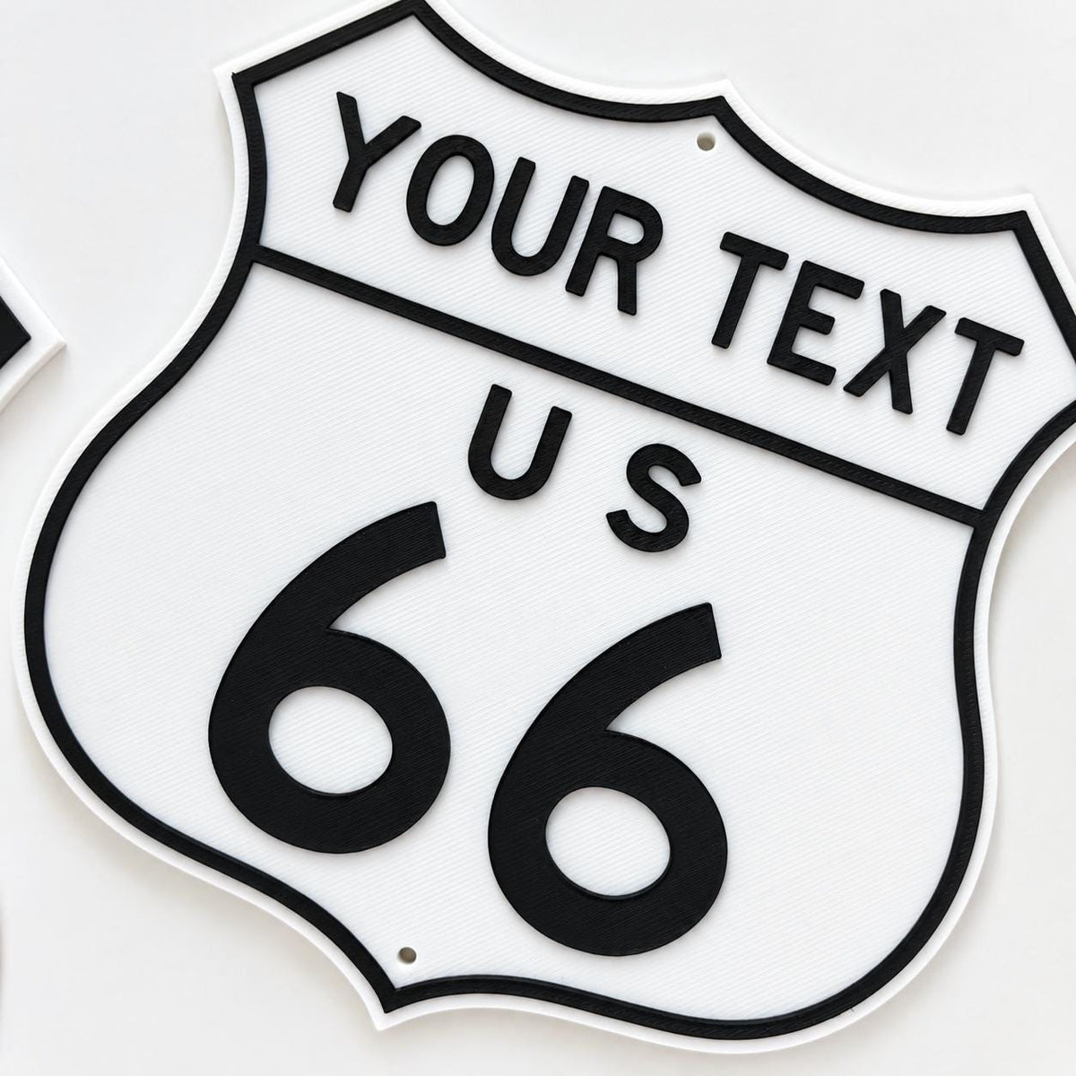Personalised Route 66 Sign – Kids Name Bedroom Door Road Cars Wall Decoration