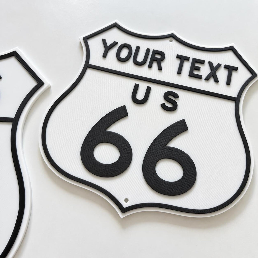 Personalised Route 66 Sign – Kids Name Bedroom Door Road Cars Wall Decoration
