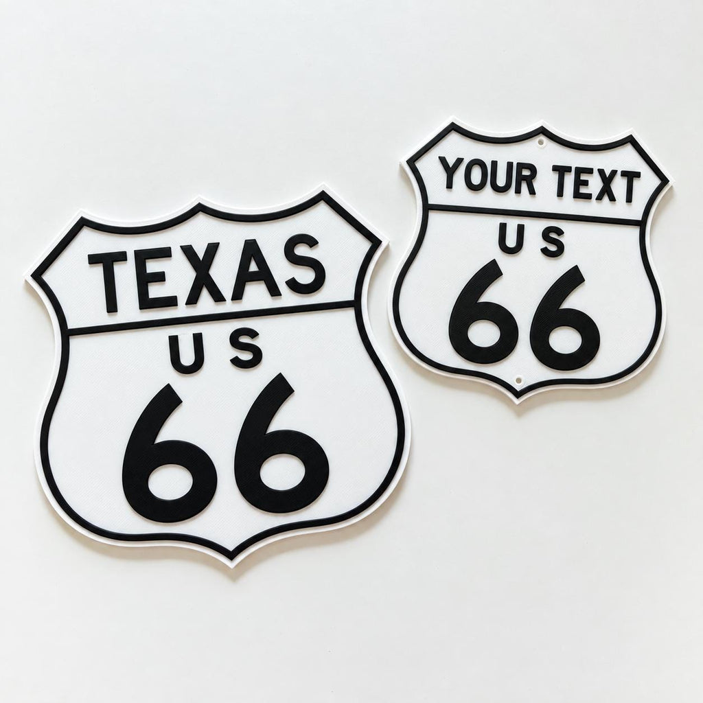 Personalised Route 66 Sign – Kids Name Bedroom Door Road Cars Wall Decoration