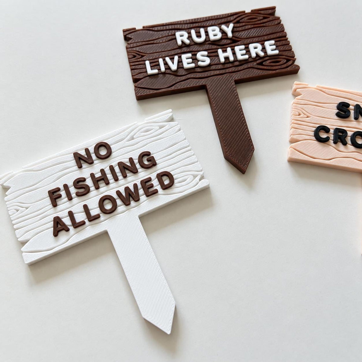 Personalised Pet Tank Name Sign Aquarium Vivarium Decoration Plaque Reptile Fish