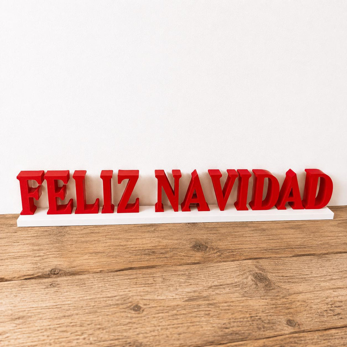Personalised Christmas Text Sign - Custom Freestanding Mantlepiece Decoration