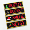 To Fit Julius K9 Dog Harness Personalised Embroidered VELCRO® Christmas Patch