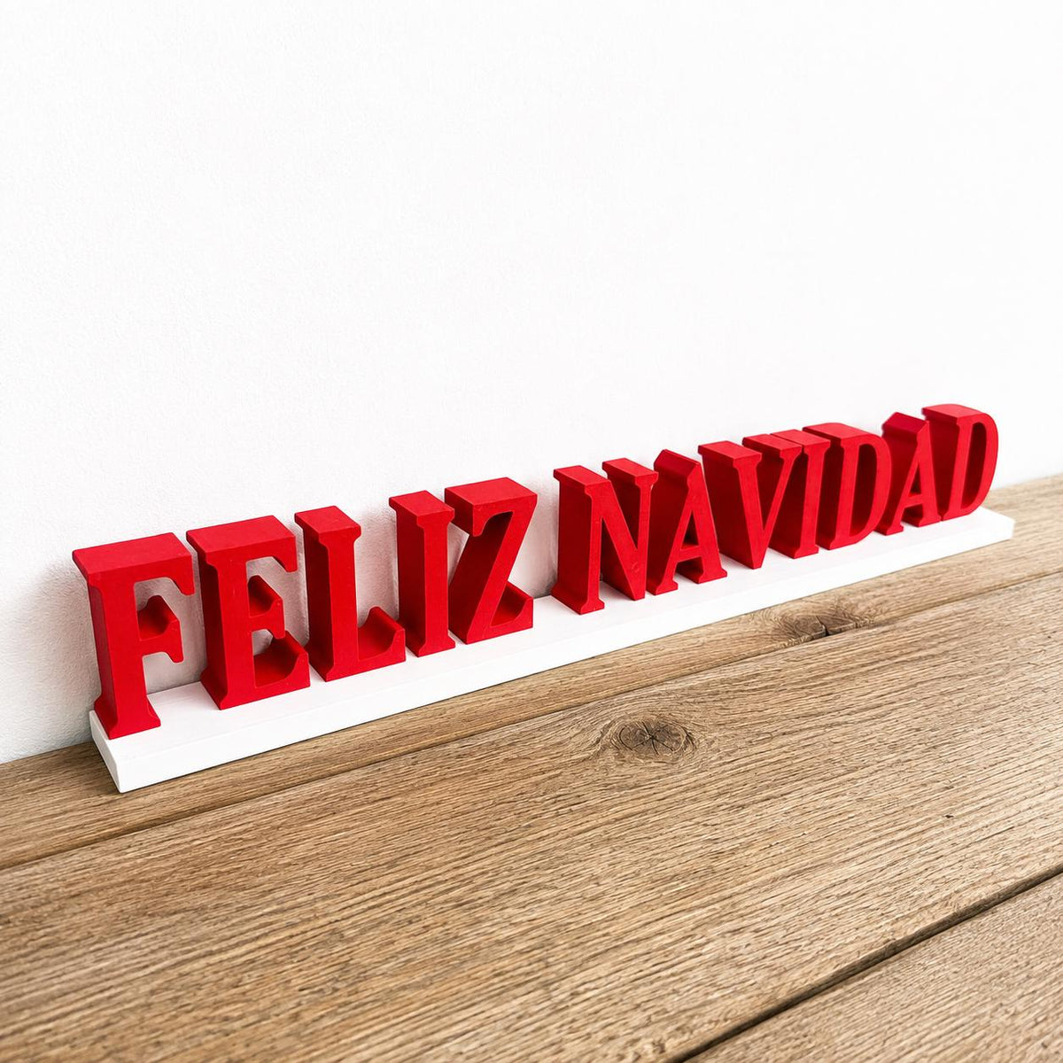 Personalised Christmas Text Sign - Custom Freestanding Mantlepiece Decoration
