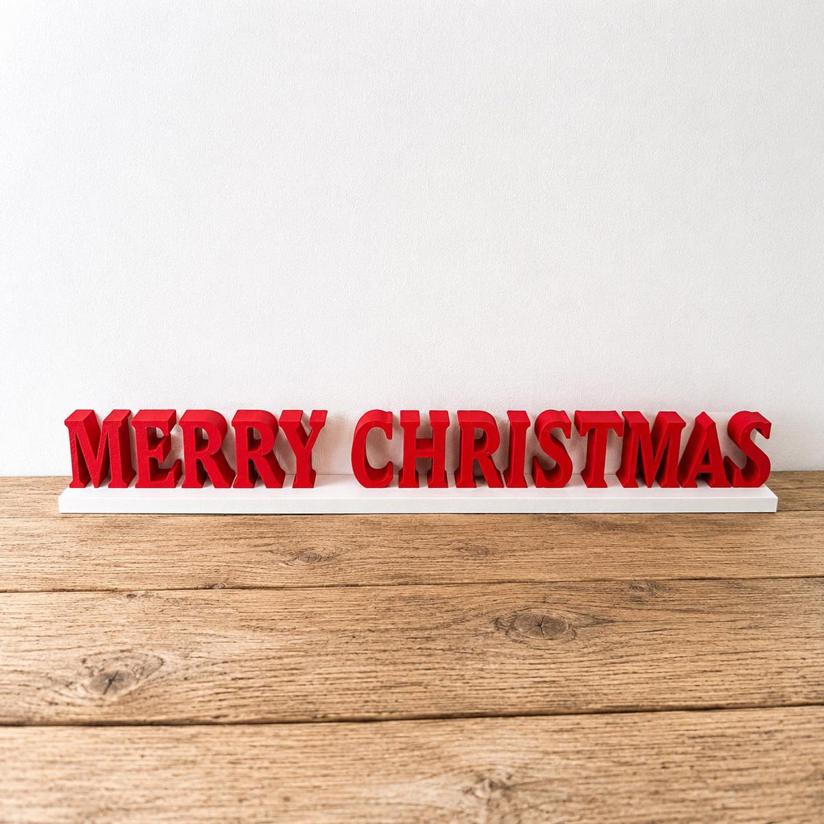 Personalised Christmas Text Sign - Custom Freestanding Mantlepiece Decoration
