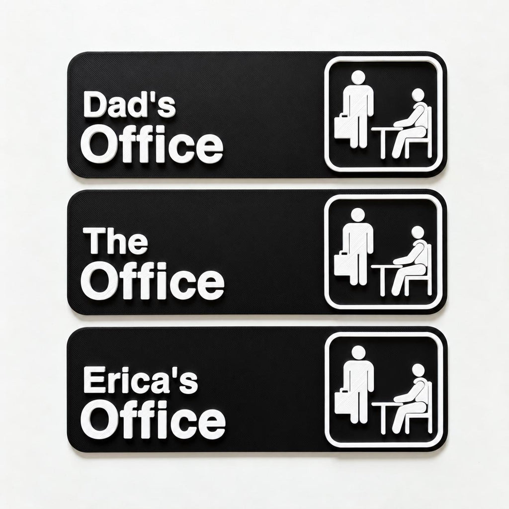 The Office Sign – Home Office Work Room Door Wall House Decoration Decor Gift